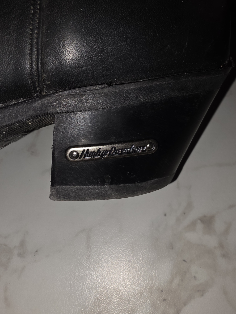 Harley-Davidson Black Leather Women's Western Boots with Concho Accent - Picture 9 of 16